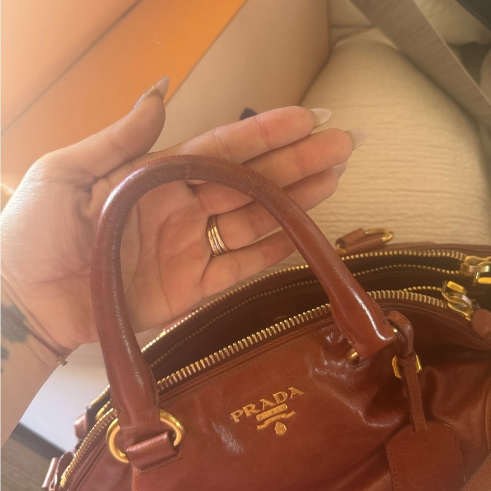 Prada Brown Leather Handbag - Picture 6 of 9